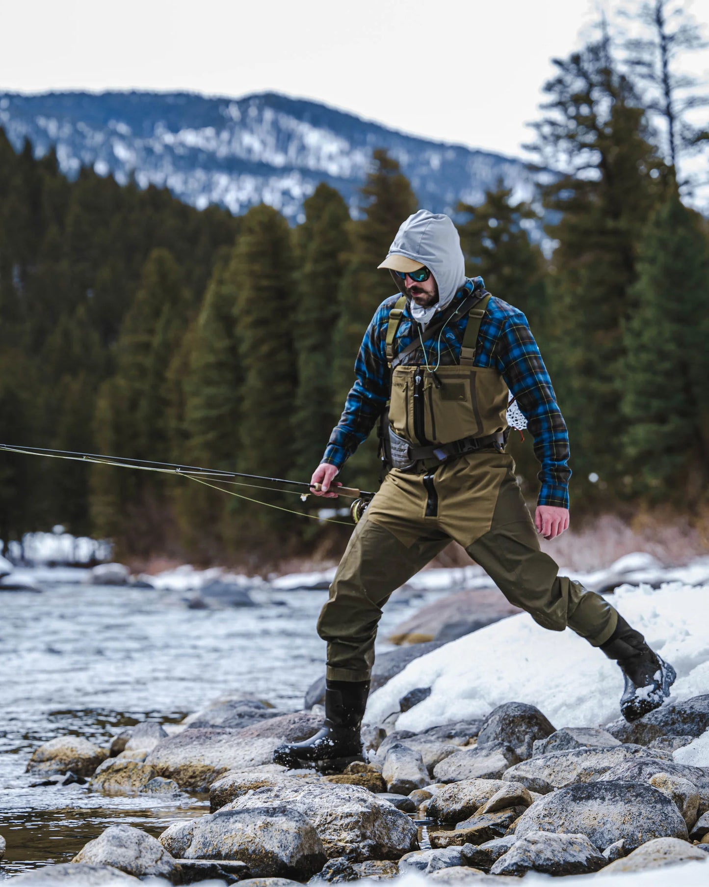M's Freestone Z Bootfoot Waders - Rubber Sole