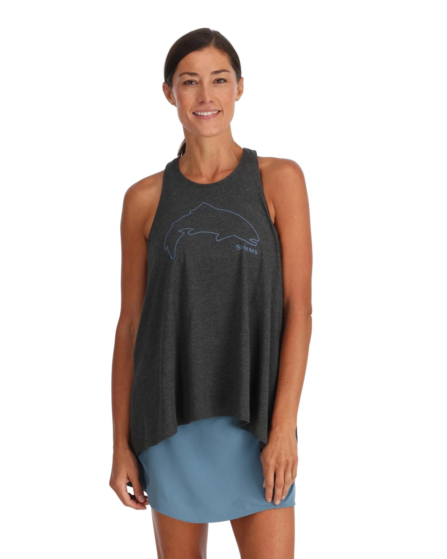 W's Trout Outline Tank Top